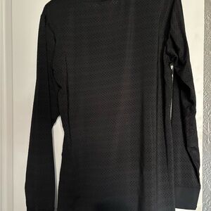 ZYIA Black Chill Long-Sleeve Perforated Crew Shirt